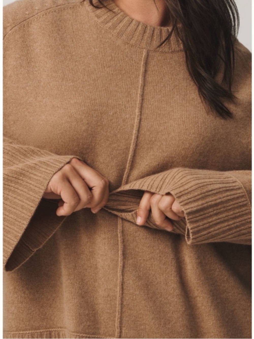 NWT Anthropologie The Chandler Cashmere Crew-Neck Relaxed Pullover Sweater XL - Picture 5 of 13